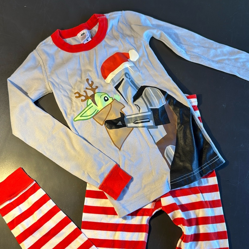 Hanna Andersson Organic Long John Pajamas Set - Holiday/Christmas Star Wars NWOT
